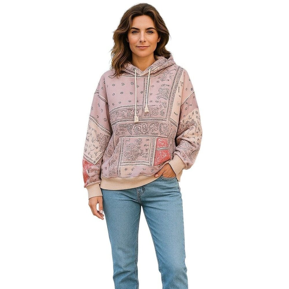 Amiri Womens Paisley Sweatshirt Size Large Preowned.